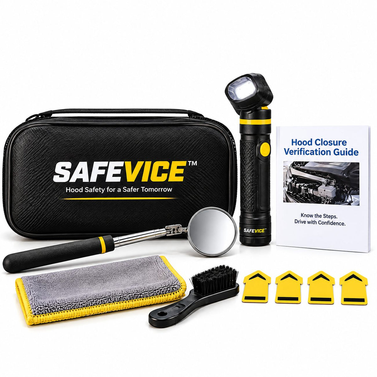 SAFEVICE™ Hood Latch Inspection — product kit overview