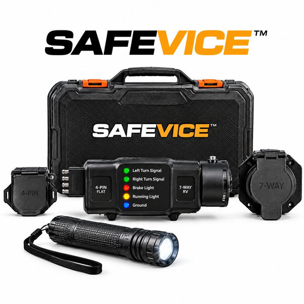 SAFEVICE™ Emergency Trailer Light Failure Detection & Roadside Electrical Connection Recovery Kit
